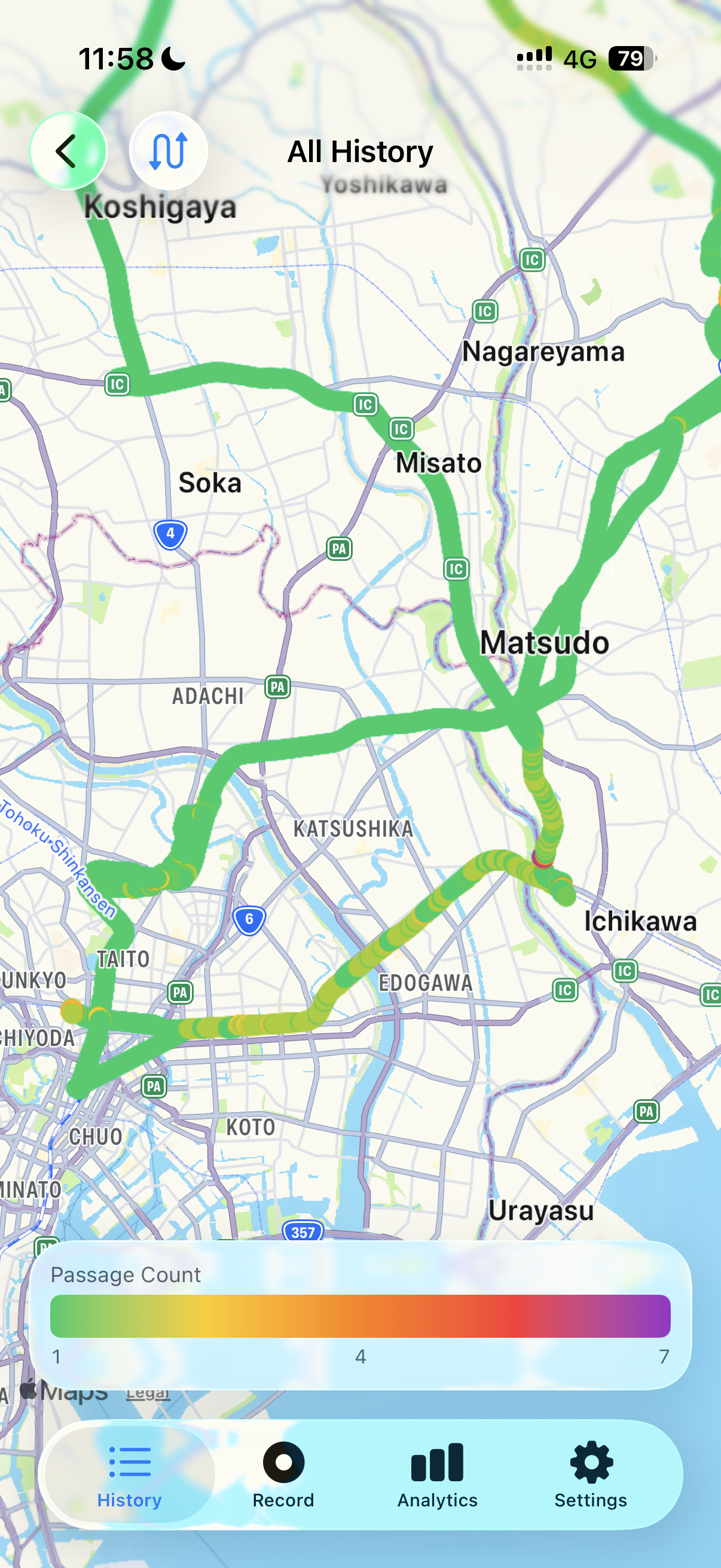 ヒートマップ画面